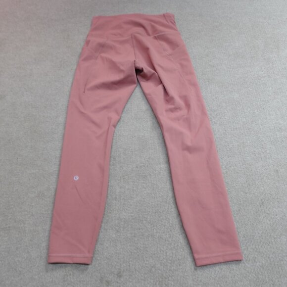 Lululemon Leggings Medium Pink Wunder Train High-Rise Crop LW5EPS - Picture 7 of 9